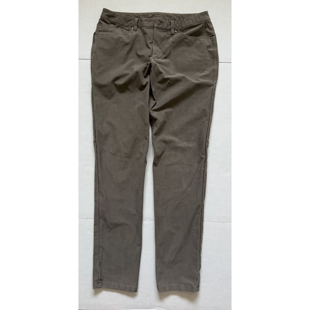 Mens Lululemon ABC Pants 33x31 Light Olive Green Utilitech Stretch Performance